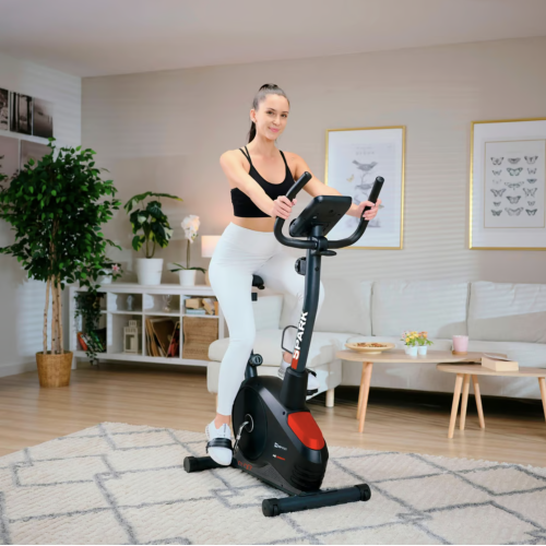 Велотренажер  Hop-Sport HS-2080 Spark model 2025 black/red - фото №3